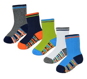 10 paar antislip katoenen babysokken voor jongens met sterren - Stijl 1