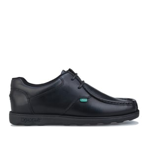 Nieuwe heren/heren zwarte kickers fragma veterende casual schoenen.