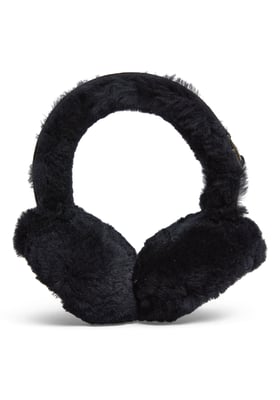 Dames Winter Superzachte Fluffy Zwarte Oorwarmers Warme en Gezellige Oorwarmers