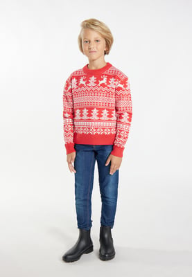 Mo Jumper jongens (kinderen) rood wit