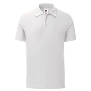 Fruit of the Loom Heren Getailleerd Polo Shirt (Wit)