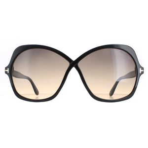 Tom Ford Rosemin FT1013 01B glanzend zwart smoke gradient zonnebril
