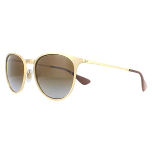 Ray-Ban Zonnebril RB3539 112/T5 Goud Bruin Verloop