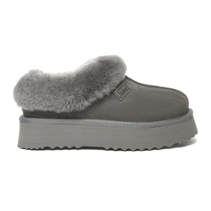 EVER AU Dames Leren Pantoffels - Topknot
