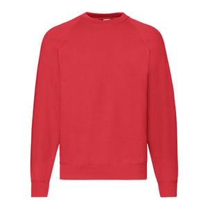 Fruit of the Loom Heren Premium Ingelegd Sweatshirt (Rood)