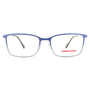 Prada sport rechthoekige top blauwe gradiënt gunmetal heren glazen frames