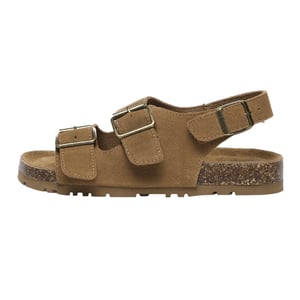 EVER AU Dames Leren Sandalen - Flame