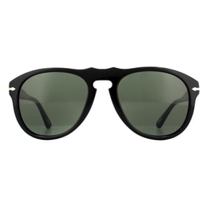 Persol Aviator Mens Black Green Zonnebril