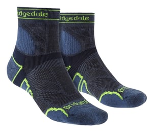 Bridgedale - Heren Hardloopsokken van Lichtgewicht Merinowol - Blauw