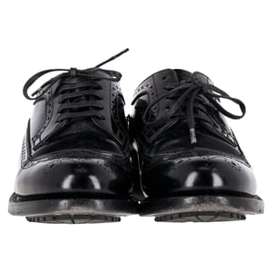 Celine Brogue Veterschoenen in Zwart Kalfsleer