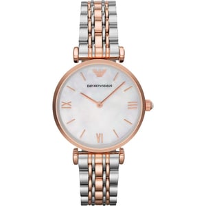 Emporio Armani AR1683 Gianni T-Bar Tweekleurig Dameshorloge