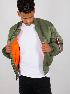 Alpha Industries Heren MA-1 Bomber Jacket in Sage Green