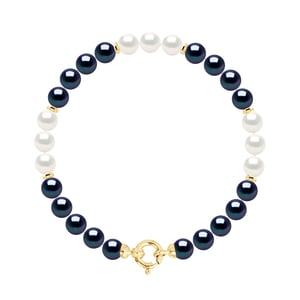 Armband - Rij van Echte gecultiveerde Zoetwaterparels Rond 6-7 mm