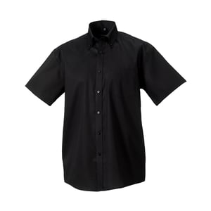 Russell Collection Heren Ultimate Shirt Met Korte Mouwen (Zwart)