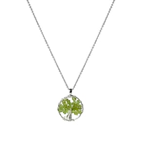 Luxeketting, budleia van metaallegering en gerhodineerde prehenietafwerking