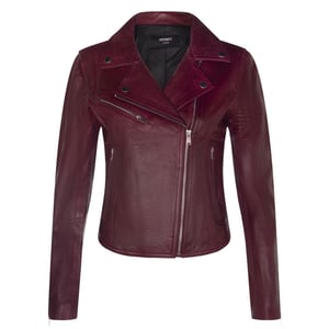 Dames klassiek leren Brando bikerjack-Loughton