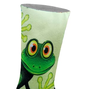 Lange uniseks sokken met elastische print