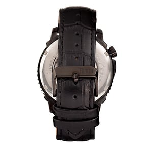 Reign Bauer automatisch semi-skelet lederen band horloge
