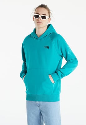 The North Face Heren Reglan Red Box Hoodie in Bleached Porcelain Green