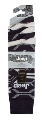 Heren Bamboe Dress Socks | Jeep | 5-Pack Ademend Vrijetijdssokken voor Elke Dag - Marineblauw / Grijs