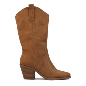 Women's Rocket Dog Feria Cowboy Boots in Walnut