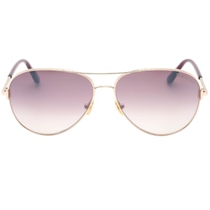 Tom Ford FT0823 Clark 28U glanzende rosegouden zonnebril
