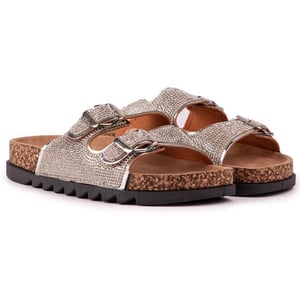 Solesister Cat Wide Fit Footbed Sandalen
