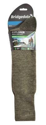 Bridgedale - Heren Outdoor Merinowollen Kniesokken - Olijfgroen