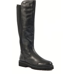 Pod Hannah Leer/Textiel Dameslaarzen Zwart
