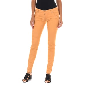 Lange broek van stretchstof 70DBF0585-G194 vrouw