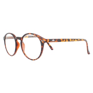 Montana Round Matte Brown Turtle Unisex Women Glazen frames