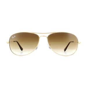 Ray-Ban Aviator unisex goud bruin gradiënt zonnebril