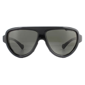 Moncler Zonnebril ML0089 01D Glanzende Zwarte Rook Gepolariseerd