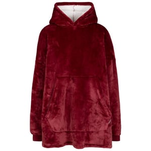 Trespass Uniseks Volwassen Knusse Oversized Hoodie Deken (Donkere kers)