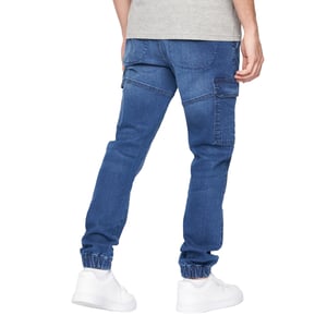 Crosshatch Heren Malimore Gesloten Enkellange Cargo Jeans (Stone Wash)