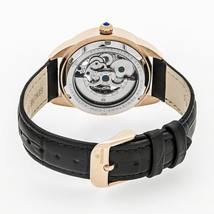 Keizerin Godiva automatisch MOP horloge met leren band