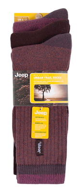 Heren Wandelsokken | Jeep Luxe Terrainsokken | Ademend Ribbeldesign Vrijetijdssokken, Ideaal voor Wandelen en Hiking - Bruin / Aarde