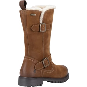 Hush Puppies Winnie Leren Dameslaarzen Tan