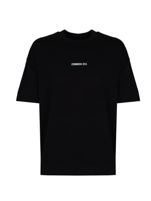 Les Hommes T-Shirt Happy Pictures Mannen zwart