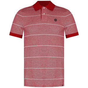Nike Logo Heren Rood/Wit Poloshirt