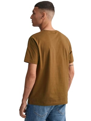 Gant Heren T-shirts - Bruin