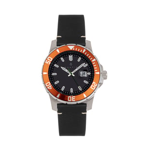 Nautis Dive Pro 200 horloge met leren band en datum