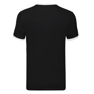 Fruit of the Loom Heren Ringer Contrast T-shirt (Zwart/Wit)