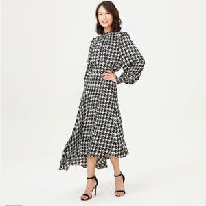Houndstooth -print blouse