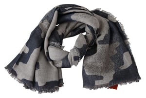 Missoni Men's Veelkleurige Wol Camouflage Unisex Wrap Sjaal