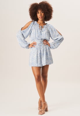 Paisley boxpakje met gerimpelde taille