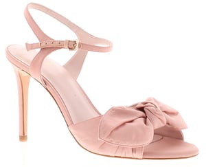 Ted Baker Dames Schoenen Heevia Hakken Stiletto Strikdetail Strappy Roze
