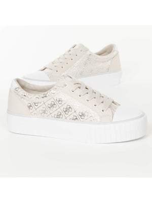 Guess damessneakers met logo, maat 4G, zilver