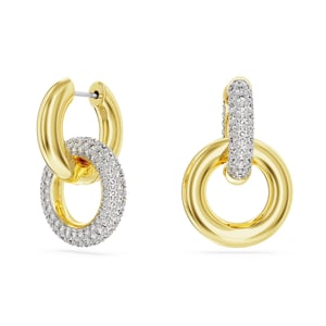 Swarovski 'Dextera' Dames Gouden Geplateerde Metalen Oorbellen - Goud 5668818