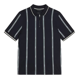Ted Baker Sisons Heren Navy Gestreept Poloshirt